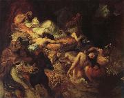 Eugene Delacroix Stgudie to the death of the Sardanapal china oil painting reproduction